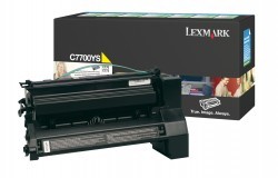 Lexmark - LEXMARK C770-C772 (C7700YH) ORJINAL SARI TONER YÜK. KAP.