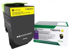 Lexmark CS417-71B5HY0 Sarı Orjinal Toner Yüksek Kapasiteli - Lexmark
