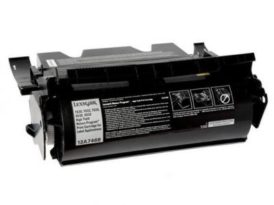 Lexmark T632 (12A7462) Siyah Muadil Toner - 1