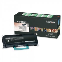 Lexmark - LEXMARK X264 (X264H11G) ORJİNAL SİYAH TONER 9000 SAYFA