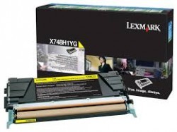 Lexmark - LEXMARK X748 (X748H1YG) ORJİNAL SARI TONER 10K