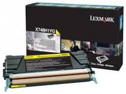 LEXMARK X748 (X748H1YG) ORJİNAL SARI TONER 10K - Lexmark