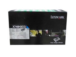 Lexmark - Lexmark X748H3CG Mavi Orijinal Toner