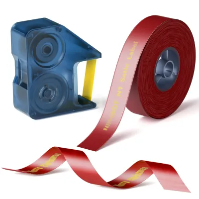 Niimbot 14mm x 5.1m Gold Ribbon + Kırmızı Kurdele (B18/N1) - 1