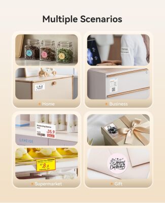 Niimbot B21S PRO Kırmızı Termal Etiket Yazıcı (300 DPI) - 8