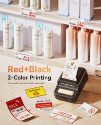 Niimbot B21S PRO Siyah Termal Etiket Yazıcı (300 DPI) - 7