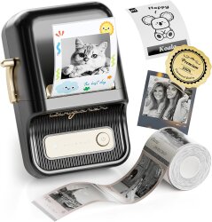 Niimbot B21S PRO Siyah Termal Etiket Yazıcı (300 DPI) - Niimbot