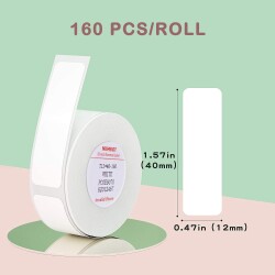 Niimbot T12x40mm 160 Adet Pembe Etiket ( D11, D110, D101, H1S) - 2
