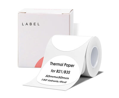 Niimbot T50x50mm 150 Adet Beyaz Yuvarlak Etilet (B1,B21S,B3S) - 1