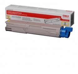 OKI C3300-3400-3450 (43459345) ORJİNAL SARI TONER YÜK. KAP. - OKI