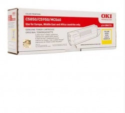 OKI - OKI C-5850-5950-MC560 (43865741) ORJİNAL SARI TONER