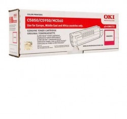 OKI - OKI C-5850-5950-MC560 (43865742) ORJİNAL KIRMIZI TONER