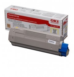 OKI - OKI C-5650-5750 (43872321) ORJİNAL SARI TONER