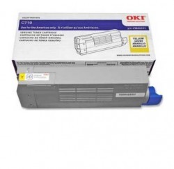 OKI - OKI C710/711/711WT (44318621) ORJİNAL SARI TONER