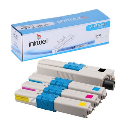 OKI C332 Muadil Toner Seti Tüm Renkler - 1