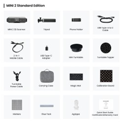 Revopoint Mini 2 Standart 3D Tarayıcı – Mavi Işık Teknolojisi ile 0.02mm Hassasiyet - 4