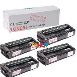 Ricoh - Ricoh SP-C220 Muadil Toner Seti Tüm Renkler